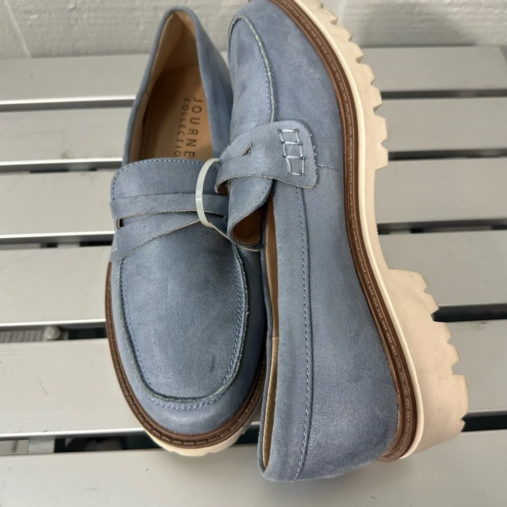 Journee Womens Kenly Tru Comfort Foam Slip On Round Toe Loafer Size 7 NW…